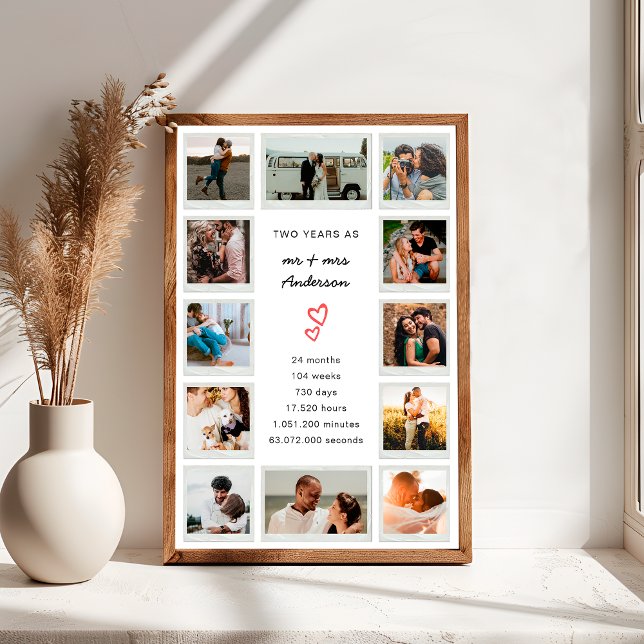 Moderne 2. Jubiläumsfotografie Poster (Von Creator hochgeladen)