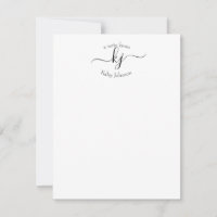 Moderne 2 Monogramm-Initialen Personalisierte Mitt