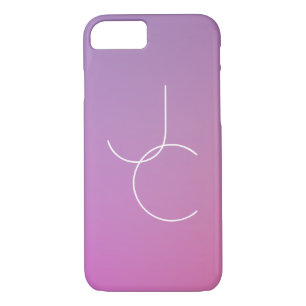 Moderne 2 Überschneidungen Pink Ombre Case-Mate iPhone Hülle