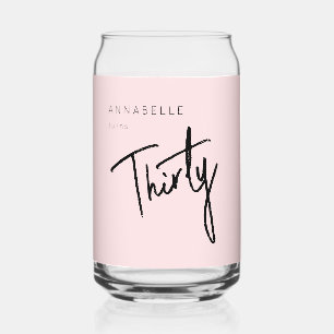 Moderne 30. Dreißigste Geburtstagsparty Dosenglas