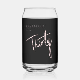 Moderne 30. Dreißigste Geburtstagsparty Dosenglas