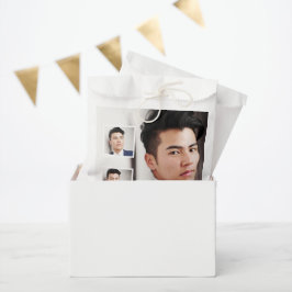 Moderne 3-Foto-Abschlussfeier Geschenktütchen