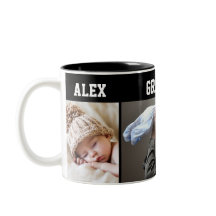 Moderne 3-Foto-Collage Erster Großvater Tasse