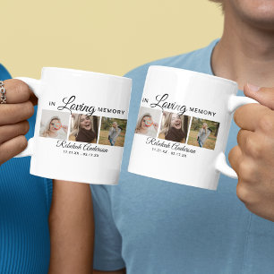 Moderne 3-Foto-Collage-Gedenkstätte Kaffeetasse