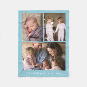 Moderne 3-Fotomaterial bearbeitbare Farbe Fleecedecke