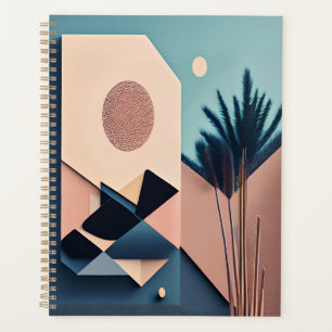 Moderne 3D Boho Minimalistische Abstrakte Kunst Planer