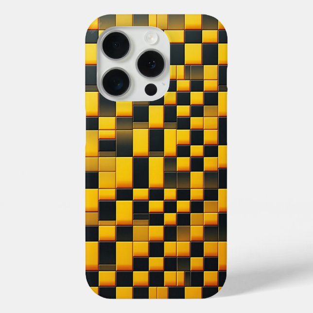 Moderne 3D-Geometrieblockhülle - Industriefarben G Case-Mate iPhone Hülle (Rückseite)