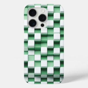 Moderne 3D-geometrische Cube-Hülle - Mintgrün und  Case-Mate iPhone Hülle