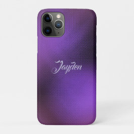 Moderne 3D Lila Abstrakte Geometrische Benutzernam Case-Mate iPhone Hülle
