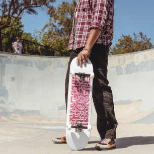 Moderne 3D-Rosa-Labyrinth-Skateboard-Platine Skateboard
