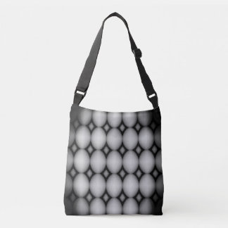 Moderne 3D-Schwarz-Grau-Geometrie-Kugel-PattTote Tragetaschen Mit Langen Trägern