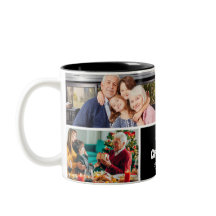 Moderne 4-Foto-Collage Erster Opa Tasse