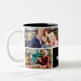 Moderne 4-Foto-Collage Erster Opa Tasse