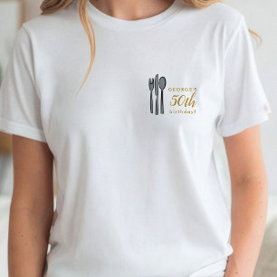 Moderne 50. Geburtstags-Dinnerparty T-Shirt