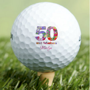 Moderne 50. Geburtstagsgolfbälle 50 und fabelhafte Golfball