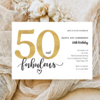 Moderne 50 Jahre und fabelhafte Goldene Geburtstag