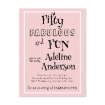 Moderne 50 und fantastische pinke 50. Geburtstagsf