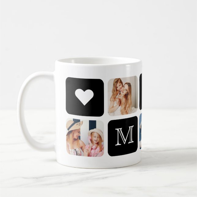 Moderne 5-Foto-Tasse "Mum" Kaffeetasse (Links)
