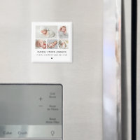 Moderne 5 Fotos zur Grid Birth Ankündigung