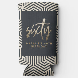 Moderne 60. Geburtstag einfach, stilvoll und elega Selters Dosenkühler