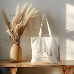 Moderne 60. Geburtstag einfach, stilvoll und elega Tragetasche<br><div class="desc">Moderne 60. Geburtstag einfach stilvolle elegante Gold Drehbuch 60. Geburtstag Party Dekor Gutes Tote Tasche. Teil einer Sammlung.</div>