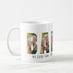 Moderne 6-Foto-Babcia Wir lieben Dich Kaffeetasse