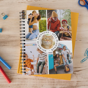 Moderne 6-Foto-Collage Personalisiert 2027 Planer