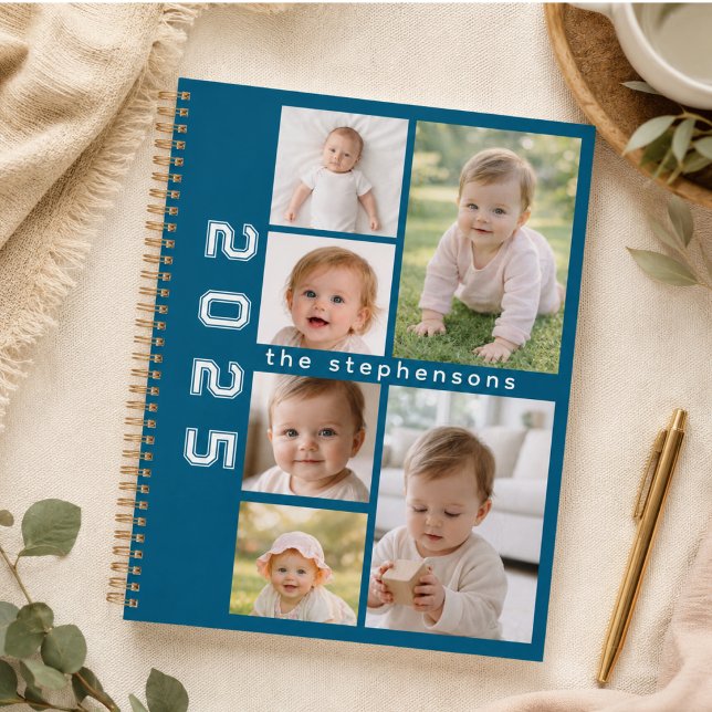 Moderne 6-Foto-Collage personalisiert Planer (Modern 6 Photo Collage Personalized Planner)