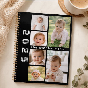 Moderne 6-Foto-Collage Personalisiert Planer
