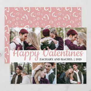 Moderne 6-Foto-Storyboard Valentinstags-Grüße Feiertagskarte