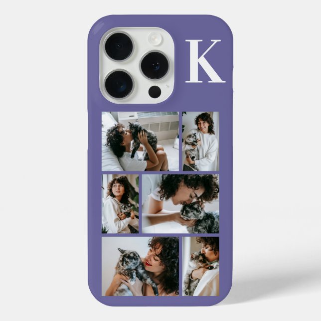 Moderne 6 Tierfoto Lila Case-Mate iPhone Hülle (Rückseite)