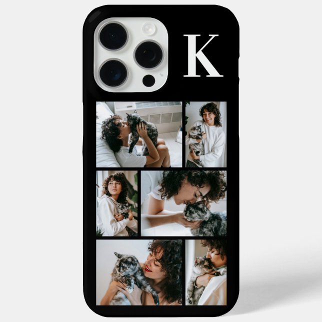 Moderne 6 Tierfoto Schwarz Case-Mate iPhone Hülle (Rückseite)
