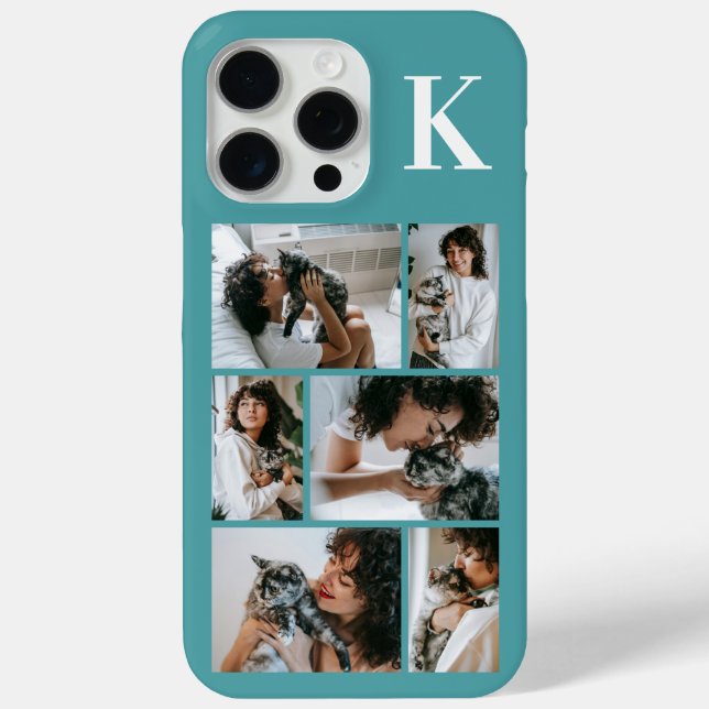 Moderne 6 Tierfoto Türkis Case-Mate iPhone Hülle (Rückseite)