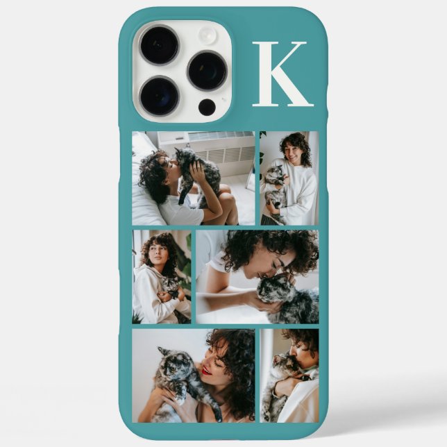 Moderne 6 Tierfoto Türkis Case-Mate iPhone Hülle (Rückseite)