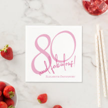 Moderne 80 und Fabulous Feste zum 80. Geburtstag
