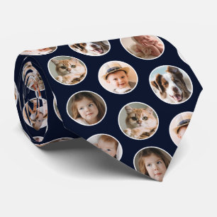 Moderne 8-Foto Collage Neck Tie Krawatte