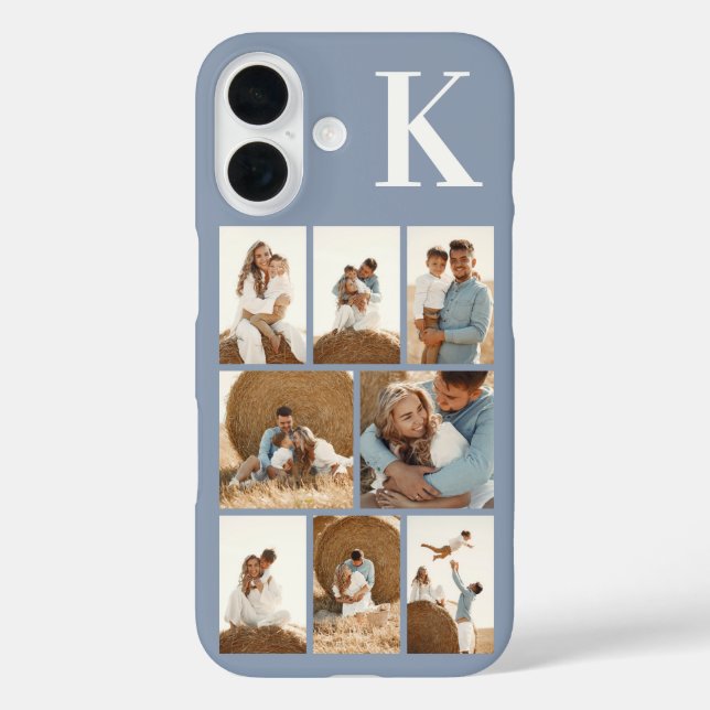 Moderne 8 Staubblau Case-Mate iPhone Hülle (Rückseite)