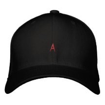 Moderne "A"-Monogramm-Zahnfix-Schriftzug-Name-Hut