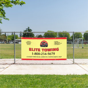 Moderne Abschleppdienst-Service Outdoor Marketing Banner