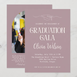 Moderne Abschluss-Gala-Foto-Einladung Einladung