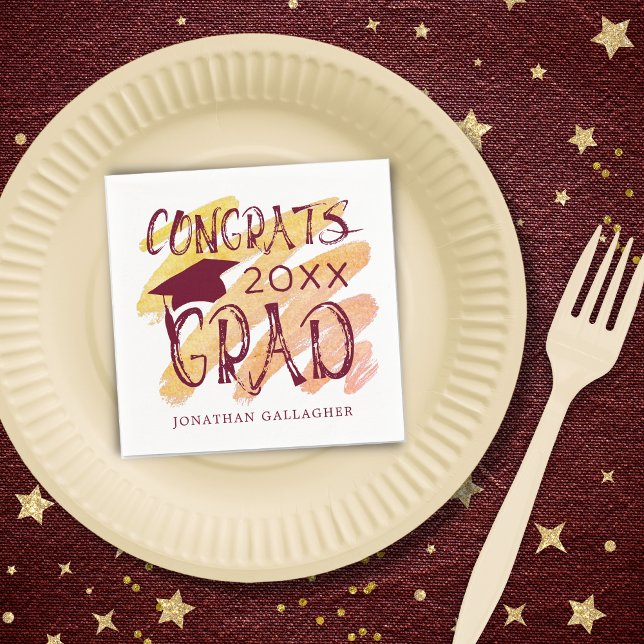 Moderne Abschluss Glückwunsch Grad Cap Custom Colo Serviette (Von Creator hochgeladen)