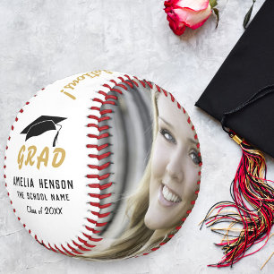 Moderne Abschluss Gratulations Abschlussfoto Baseball