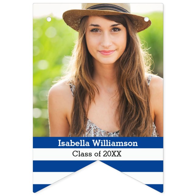 Moderne Abschluss-Jagdklasse 20XX Foto Wimpelkette (Elfte Fahne)