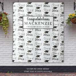 Moderne Abschluss-KLASSE 20XX Muster Foto Op Wandteppich