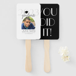 Moderne Abschluss Typografie 2023 Foto Fächer