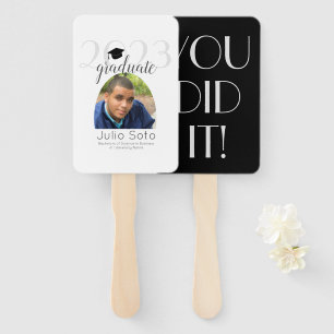 Moderne Abschluss Typografie 2023 Foto Fächer