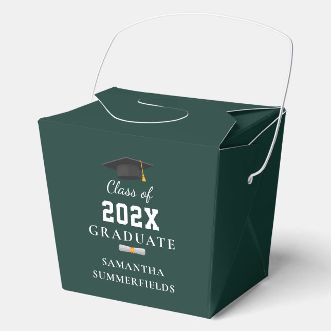 Moderne Abschlussfeier 2026 Party Custom Geschenkschachtel (Vorderseite)
