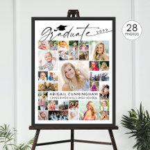 Moderne Abschlussfeier 28 Foto Collage Party Anzei