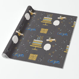 Moderne Abschlussfeier Gratulationsmuster Geschenkpapier
