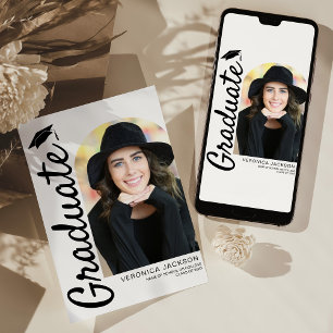 Moderne Abschlussfoto-Abschluss Ankündigung